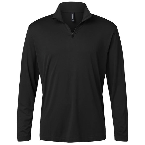 AllPro Men's Black Pro-Lock Performance Quarter-Zip Pullover