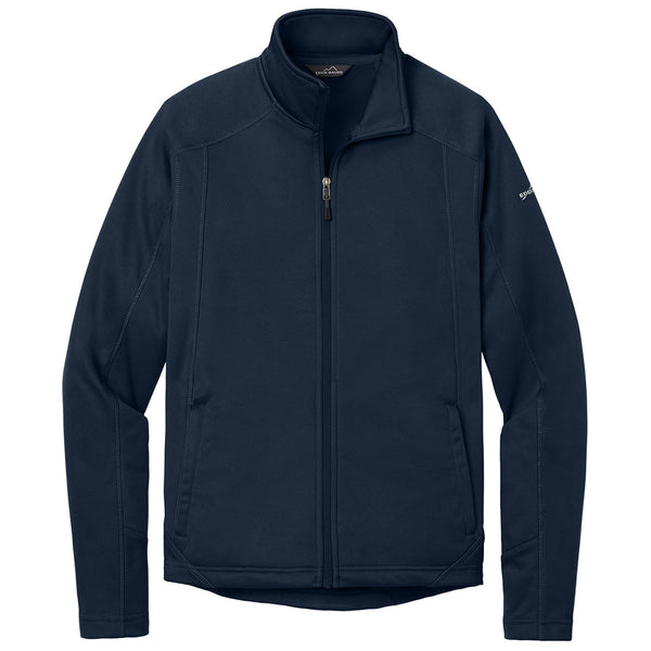 Eddie Bauer Men's River Blue Navy Trail Soft Shell Jacket Eddie Bauer Men's River Blue Navy Trail Soft Shell Jacket