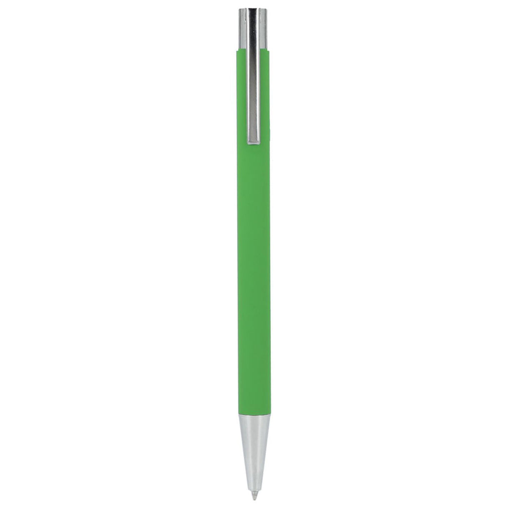 Bullet Green Maxi Recycled Aluminum Soft Touch Gel Pen