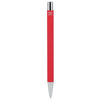 Bullet Red Maxi Recycled Aluminum Soft Touch Gel Pen