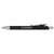 Bullet Black Metallic Recycled Aluminum Soft Touch Gel Pen