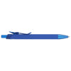 Bullet Blue Metallic Recycled Aluminum Soft Touch Gel Pen