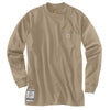Carhartt Men's Sand Flame-Resistant Carhartt Force Cotton L/S T-Shirt