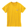 Carhartt Men's Tall Mustard Yellow Force Cotton S/S T-Shirt