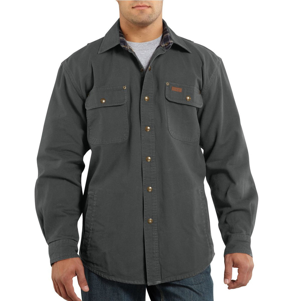 Carhartt Men's Gravel Weathered Canvas Shirt Jacket