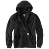 Carhartt Men's Tall Black Rutland Thermal-Lined Hooded Zip-Front Sweatshirt