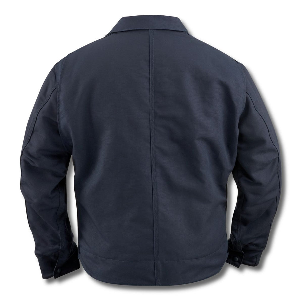 Carhartt Men's Dark Navy Flame-Resistant Canvas Dearborn Jacket
