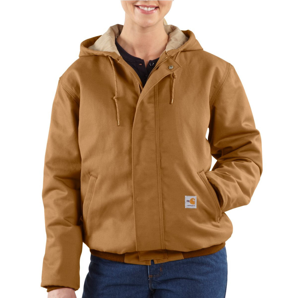 Carhartt Women's Carhartt Brown Flame-Resistant Canvas Active Jacket