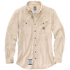 Carhartt Men's Sand Flame-Resistant Force Cotton Hybrid Shirt