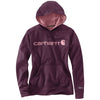 Carhartt Women's Potent Purple Heather Force Extremes Signature Graphic Hooded Sweatshirt