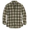 Carhartt Men's Olive Trumbull Plaid Shirt