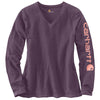 Carhartt Women's Vintage Violet Long Sleeve Logo T-Shirt