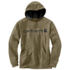 Carhartt Men's Burnt Olive Heather Force Extremes Signature Graphic Hooded Sweatshirt