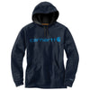 Carhartt Men's Navy Force Extremes Signature Graphic Hooded Sweatshirt