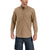Carhartt Men's Dark Khaki Rugged Professional Long Sleeve Work Shirt
