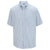 Edwards Men's Blue Stripe Short Sleeve Oxford Shirt