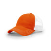 Richardson Orange/White Mesh Back Split Garment Washed Trucker Hat