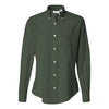 Van Heusen Women's Dark Green Long Sleeve Oxford Shirt-Alpha Sized