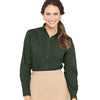 Van Heusen Women's Dark Green Long Sleeve Oxford Shirt-Alpha Sized