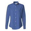 Van Heusen Women's English Blue Long Sleeve Oxford Shirt-Alpha Sized