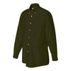 Van Heusen Men's Dark Green Long Sleeve Oxford Shirt-Alpha Sized