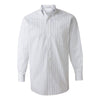 Van Heusen Men's Pinstripe Long Sleeve Regular Fit Pinpoint Shirt-Alpha Sized
