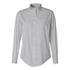 Van Heusen Women's Light Grey Pinpoint Dress Shirt