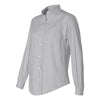 Van Heusen Women's Light Grey Pinpoint Dress Shirt