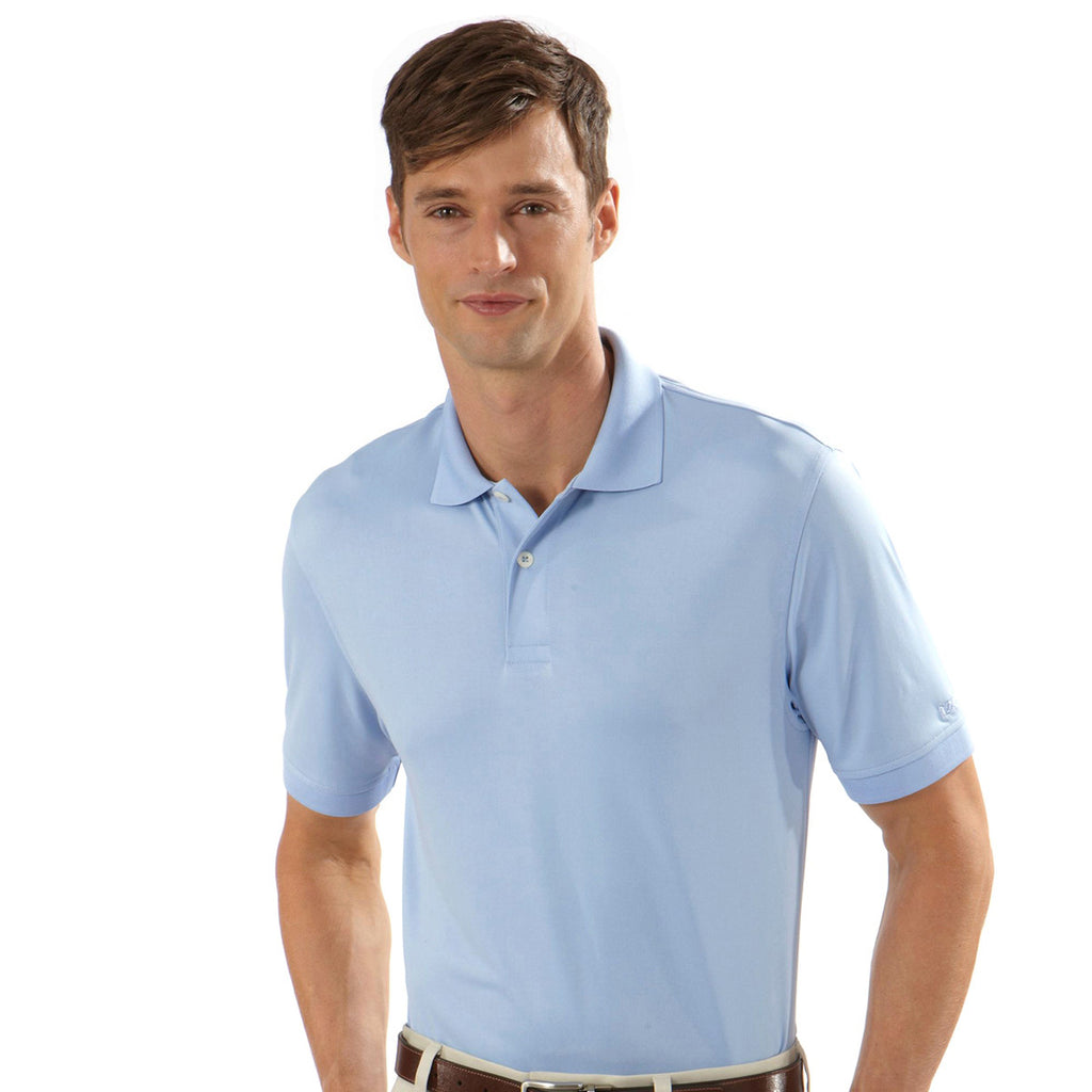 IZOD Men's Blue Pearl Performance Polyester Solid Jersey
