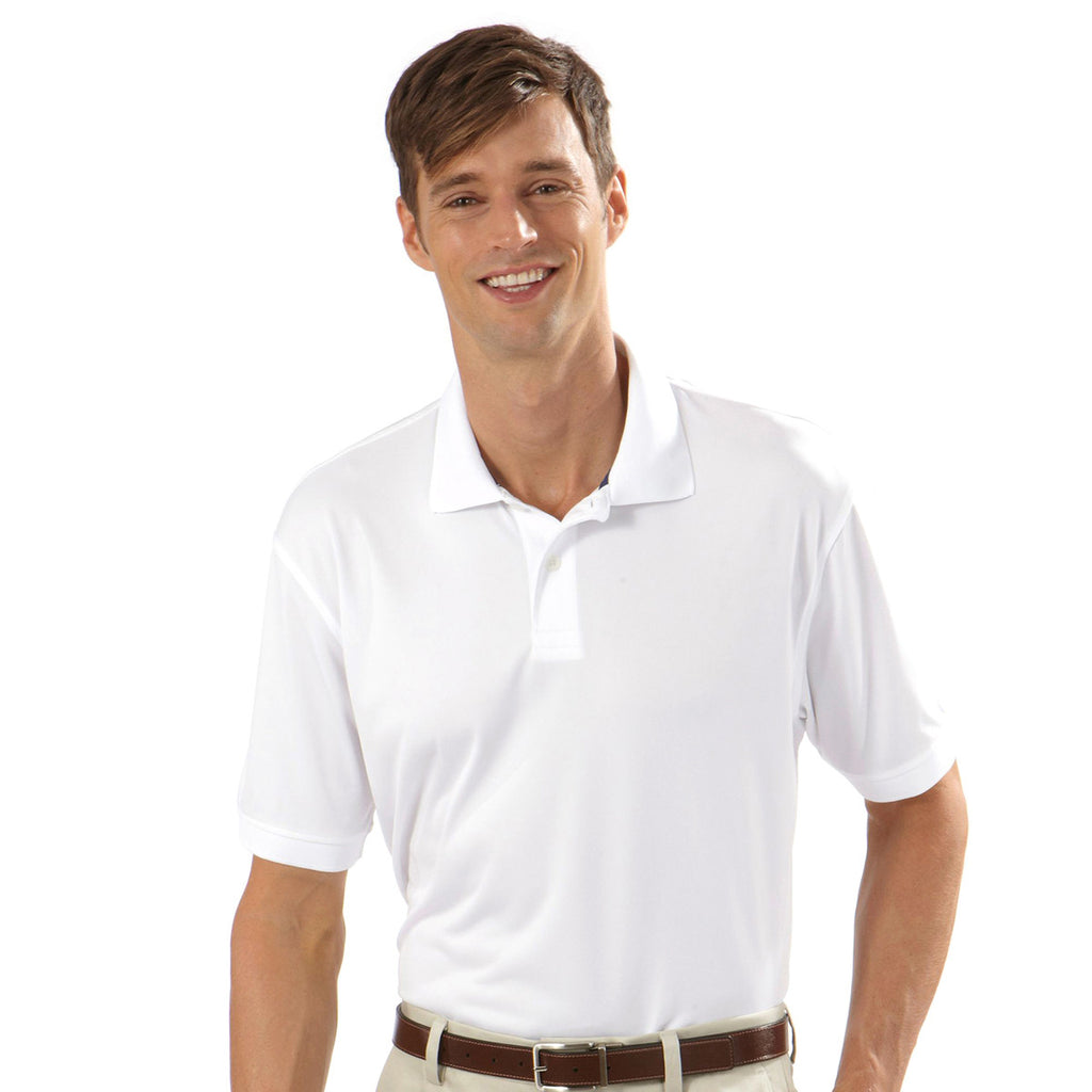 IZOD Men's White Performance Polyester Solid Jersey