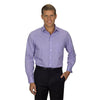 Van Heusen Men's Purple Feather Stripe With Contrast Long Sleeve Shirt
