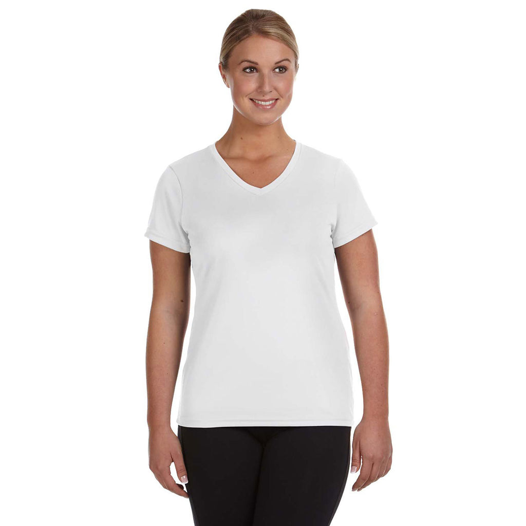 Augusta Sportswear Women's White Wicking-T-Shirt