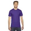 American Apparel Unisex Purple Fine Jersey Short-Sleeve T-Shirt