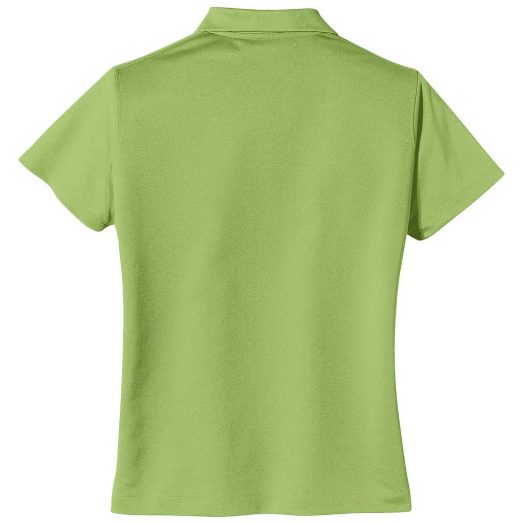 Nike Women's Light Green Tech Basic Dri-FIT Short Sleeve Polo