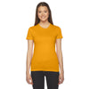 American Apparel Women's Gold Fine Jersey Short-Sleeve T-Shirt