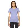 American Apparel Women's Lavender Fine Jersey Short-Sleeve T-Shirt
