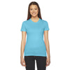 American Apparel Women's Turquoise Fine Jersey Short-Sleeve T-Shirt