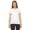 American Apparel Women's White Fine Jersey Short-Sleeve T-Shirt