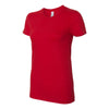 American Apparel Women's Red Fine Jersey Short Sleeve T-Shirt