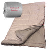 Coleman Warm Weather Tan Sleeping Bag with Wrap N Roll
