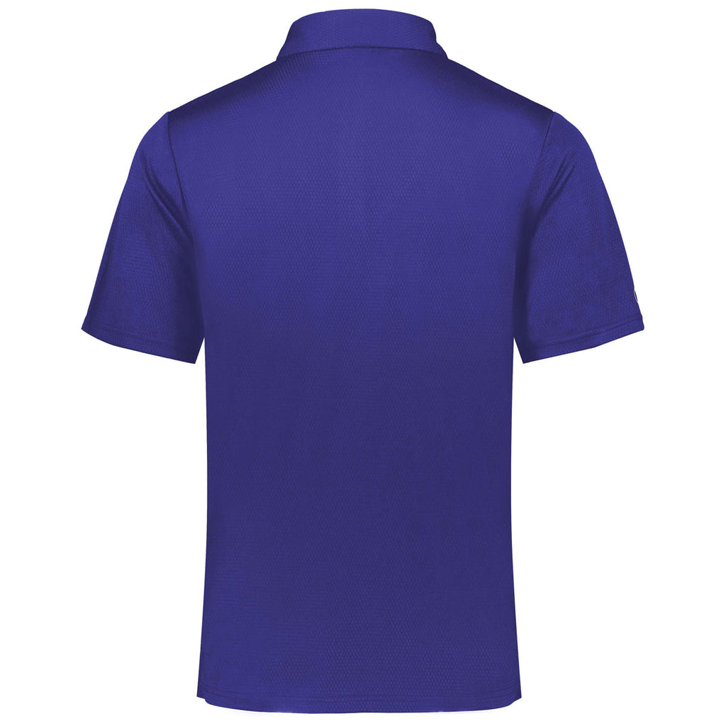 Holloway Men's Purple/White Prism Bold Polo