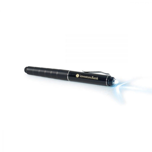 Zebra Black Stylus Ballpoint Pen with Flashlight