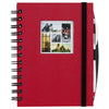 JournalBook Red Frame Square Hardcover Notebook