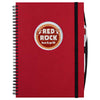 JournalBook Red Frame Circle Large Hardcover Notebook