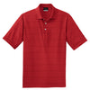 Nike Men's Red/Dark Red Dri-FIT Tonal Band S/S Polo
