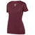 Augusta Sportswear Women's Maroon Shadow Tonal Heather Short-Sleeve Training T-Shirt