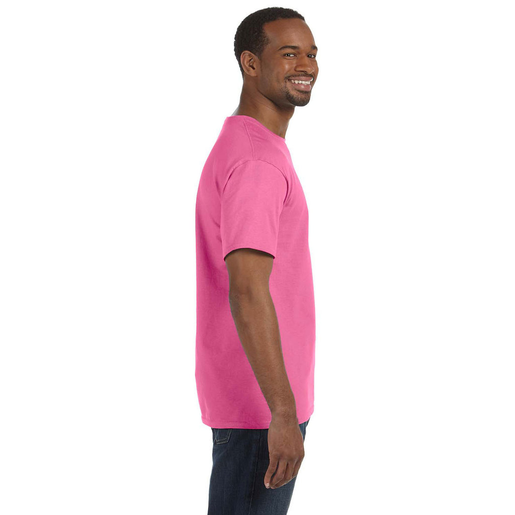Jerzees Men's Neon Pink 5.6 Oz Dri-Power Active T-Shirt