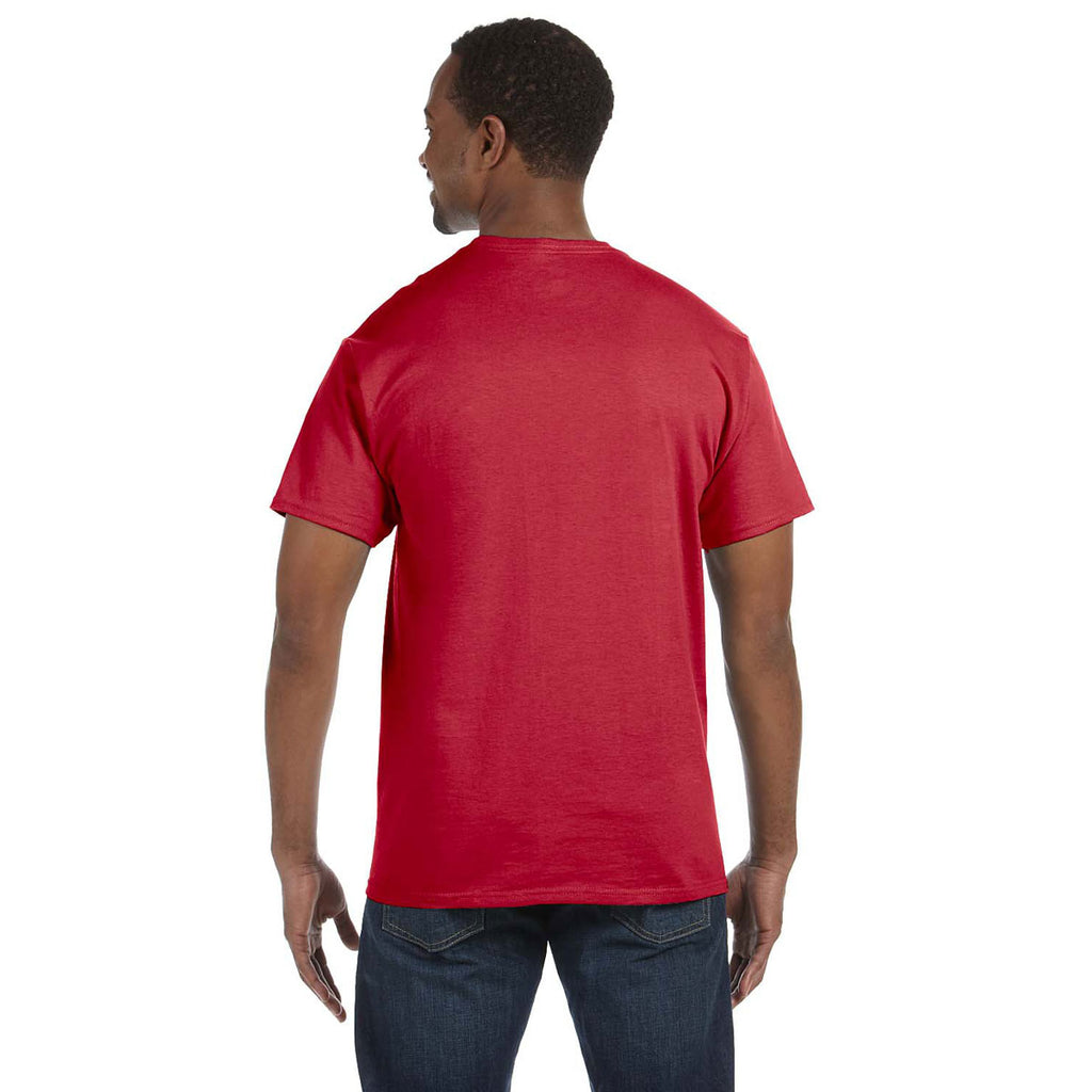 Jerzees Men's True Red 5.6 Oz Dri-Power Active T-Shirt