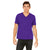 Bella + Canvas Unisex Team Purple Jersey Short-Sleeve V-Neck T-Shirt