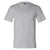 Bayside Men's Dark Ash Union-Made Short Sleeve T-Shirt with Pocket